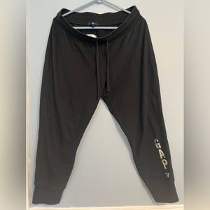 Black Gap Joggers with Gold Logo